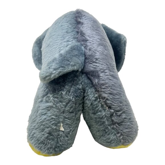 Carnival Prize Gray Elephant Stiff Stuffed Animal Plush Vintage READ 11 in - Picture 2 of 6